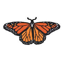 Monarch Butterfly Embroidered Iron-on Patch | eBay