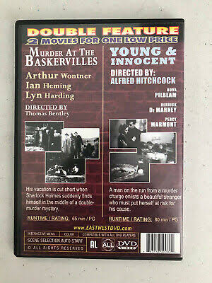 MURDER AT THE BASKERVILLES AND YOUNG AND INNOCENT: DVD