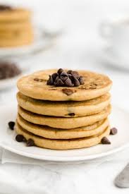 Ultimate Best Easy Healthy Gluten Free Vegan Fluffy Chocolate Chip Pancakes In 2020 Chocolate Chip Pancakes Easy Healthy Chocolate Chip Chocolate Chip Pancakes
