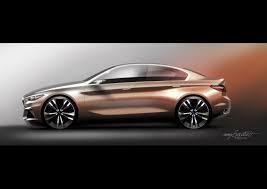 Bmw Concept Compact Sedan Previews 1 Or 2 Series Sedan Carscoops Bmw Concept Bmw Bmw Compact