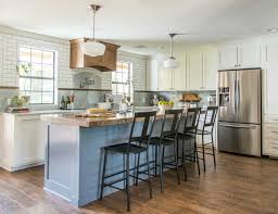 Reclaimed Bowling Lane As Kitchen Island Joanna Gaines Kitchen Joanna Gaines Kitchen Decor Fixer Upper Kitchen