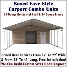 While there are a few distinct differences between metal carports and metal carport kits, their features remain the same. Shop Online For Metal Carport Combo Units With Storage Shed