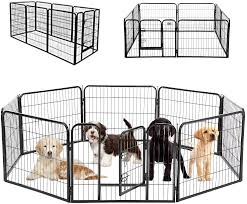 Maybe you would like to learn more about one of these? Buy Heavy Duty Pet Playpen 8 16 Panels 32 Folding Metal Dog Exercise Pen Extra Large Indoor Outdoor Dog Fence With Door Dog Crate Cage Kennel Pet Enclosure For Small Large Animals Online In