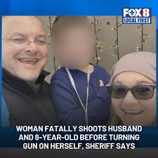 Officials say Jenny Williamson shot her husband, Steven Williamson, and an  8-year-old child before turning the gun