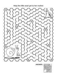 They're great for all ages. Maze Game And Coloring Page For Kids Help The Little Snail To Get To Her Mother Answer Included Royalty Free Cliparts Vectors And Stock Illustration Image 121550556