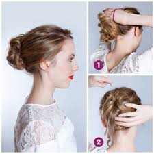 Il est très facile de créer cet effet joliment « décoiffé » avec des boucles naturelles dont le mouvement s'y prête particulièrement bien. Comment Se Faire Un Chignon Flou Tuto Coiffure