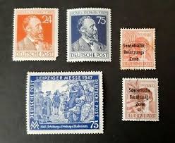 Deutsche post, pflanzer, 2 pfennig 1947, mint. Briefmarken 1947 Deutsche Post Friedenstaube 2mark 3mark Mit Stempel Gebraucht Eur 1 65 Picclick De