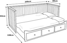 hemnes white malfors medium firm day bed w 3 drawers 2 mattresses 80x200 cm ikea day bed frame hemnes day bed sofa bed design
