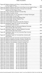 Concrete Pipe Design Manual Index Of Contents Foreword