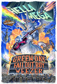 green day fall out boy and weezer announce the hella mega