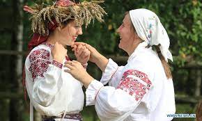 The history of belarus, or more precisely of the belarusian ethnicity, begins with the migration and expansion of the slavic peoples through eastern europe between the 6th and 8th centuries. People Celebrate Annual Dozhinki Festival In Minsk Belarus Global Times