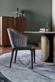 Quilted Diamond Pattern Back Chair By Opera Contemporary Luxury Furniture Sofa Dining Chair Design Dinning Room Design