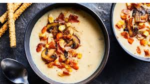 Cream Of Chicken And Vegetable Soup By Genevieve O Gleman Recipe Stuffed Peppers Food Chicken And Vegetables