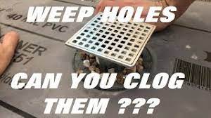 In order to get rid of moisture buildup, you need to unclog your shower's weep holes. Shower Drain Weep Holes Explained Youtube