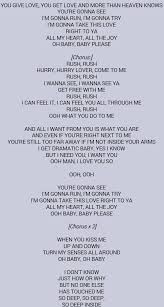 Paula Abdul Rush Rush Rush Lyrics Music Quotes Lyrics Paula Abdul