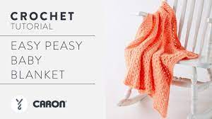 Crochet A Blanket Easy Peasy Baby Blanket Youtube