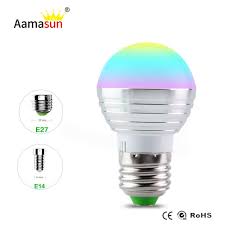 E27 Rgb Led Lampe Ampoule Ac110v 127 V 220 V E14 Led Lumiere Rgb 5 W Spot Light 16 Changement De Couleur Dimmable Lampada Led Luz Lamp Bulb Led Lights Rgb Led