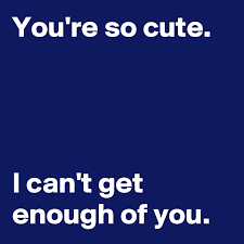 Nunca me canso de ti, cariño. You Re So Cute I Can T Get Enough Of You Post By Janem803 On Boldomatic