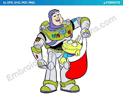 Buzz Lightyear Alien Toy Story Christmas Holiday Disney Character Designs As Svg Vector For Print In 5 Formats Dsnyh000151 Embroidery Stock Designs Character Design Digital Embroidery Disney Designs