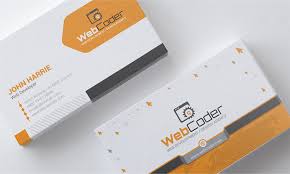Business Card Design For Web Design And Developer Psd Template 66306 Business Card Design Web Design Card Design
