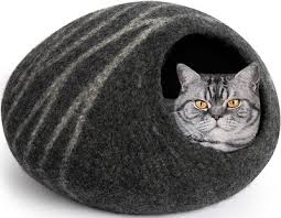 Our business provides better lives for our extended family and is. Meowfia Premium Felt Cat Cave Bed Dark Gray Chewy Com