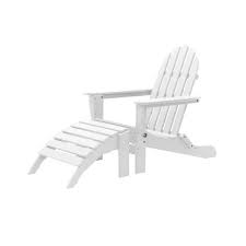 Durogreen Icon White 2 Piece Plastic Folding Adirondack Chair Tac8020aowh The Home Depot In 2020 Folding Adirondack Chairs Adirondack Chair Chair