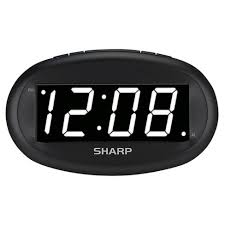 Your alarm clock begins to ring, jarring you out of a blissful and deep sleep, but you just can't seem to drag yourself out of bed. Sharp Large Display Digital Alarm Clock Target