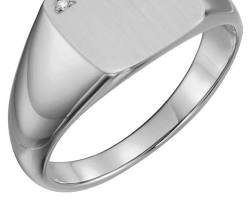 Image of White Gold Signet Ring for men