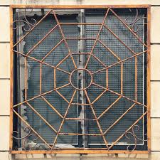 129 蜘蛛網 クモの巣 鐵窗花 鐵花窗 鉄格子 面格子 窗花 窗 鐵窗 窓 窓格子 窓柵 鐵工 圖騰 路上觀察 路上観察 彰化 台灣 windowgrill windowgrate steel