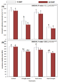 Cell membrane stability index at milky dough stage was 66% (hdr77) and 40% (pbw343) which is the main reason behind the tolerance nature of hdr77 cultivar of wheat. Plants Free Full Text Impact Of Combined Heat And Drought Stress On The Potential Growth Responses Of The Desert Grass Artemisia Sieberi Alba Relation To Biochemical And Molecular Adaptation Html