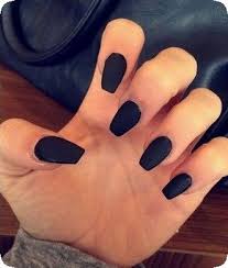 Matte Black Acrylic Nails Coffin 20 Best Matte Black Coffin Nails Design Ideas To Try This Year Black Acrylic Nails Orange Acrylic Nails Coffin Nails Designs