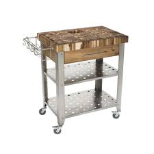 Chris Chris Pro Stadium Stainless Steel Kitchen Cart With Storage Kitchen Island With Butcher Block Top Butcher Block Kitchen Butcher Block Top