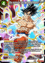His health and defenses leave a lot to. Ultra Instinct Son Goku Monumental Presence Db2 002 Sr Dragon Ball Super Singles Draft Box 5 Divine Multiverse Coretcg