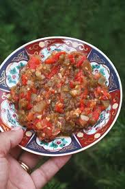 Salade De Poivrons A La Marocaine Passion Culinaire By Minouchka Recette Marocaine Cuisine Marocaine Salade Poivron