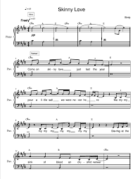 Birdy Skinny Love Chords Guitar Radioactive Piano Sheet Music Skinny Love Birdy Printpiano Free Music Sheets Piano Sheets Flute Sheet Music Piano Sheet Sheet Music