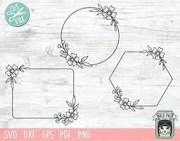 Free Free 222 Flower Monogram Frame Svg SVG PNG EPS DXF File