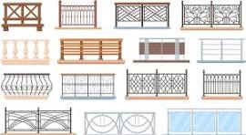 Balcony railing steel Vector Images & Graphics for ...