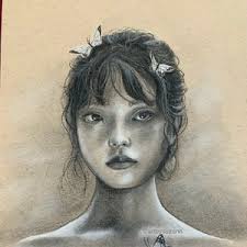 Butterfly Glicée Print, Minimalistische zwart-wit tekening, houtskool fijne  kunstwerken, moderne woonkamer decor