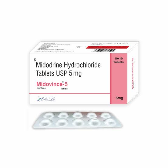 Midodrine Hydrochloride USP 5 Mg; Midovince-5: Johnlee Pharma