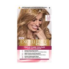 Ewg scientists reviewed the revlon hair dye, 71 golden blonde product label collected on july 02, 2019 for safety according to the methodology outlined in our skin deep cosmetics database. Excellence Creme 7 3 Dark Golden Blonde Hair Dye Hair Superdrug