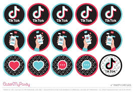 Tiktok birthday centerpiece, cake topper, photo props, isolation quarantine tik tok virtual party printable decoration, instant download. Download These Fun Free Tiktok Party Printables Catch My Party Birthday Party Printables Free Party Printables Free Birthday Cake Topper Printable