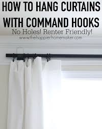 No Holes Renter Friendly Window Treatments Curtains Without Holes Rental Decorating Renter Friendly