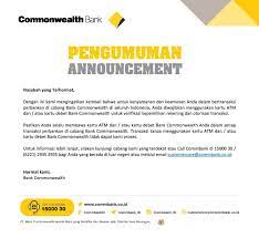 Commonwealth bank indonesia is a subsidiary of the commonwealth bank of australia and has been operating for almost 15 years. Commonwealth Bank