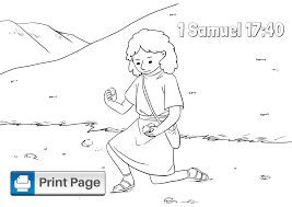Goliath is seen clad with armor and shield from head to toe, while david is only with his staff and sling. Free Printable David And Goliath Coloring Pages For Kids Connectus