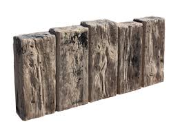 Hausler Versteinertes Holz Gartenplatten Palisaden
