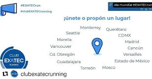 Repost Clubexatecrunning Sal A Correr Solo O Acompanado Sin Minimo De Distancia Ni Tiempo Participa En El 2 Dia Mundial Exatecrun Unete A Algun Instagram