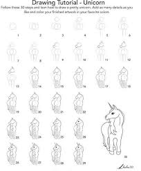 Step By Step Diy Tutorial In Twenty Nine Steps Unicorn Drawing Easy Black And White Pencil Sketch Unicorn Drawing Easy Drawings Drawings