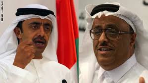 قال ضاحي خلفان، قائد شرطة دبي السابق، إن الإرهاب الدولي الإخواني ترعاه دولة صغيرة جدا اسمها قطر تحت رعاية تنظيم الحمدين. Ù‡ÙƒØ°Ø§ Ø±Ø¯ Ø¹Ø¨Ø¯Ø§Ù„Ù„Ù‡ Ø¨Ù† Ø²Ø§ÙŠØ¯ Ø¹Ù„Ù‰ Ø¶Ø§Ø­ÙŠ Ø®Ù„ÙØ§Ù† Ø§Ù„Ø±Ø¬Ù„