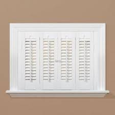 In your case, i think the black trim would look nice with white shutters on the interior. Traditional Faux Wood Interior Shutter White Size 24x31 Check Back Soon Blinq
