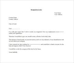 I wish the company continued success for the future and hope to stay in touch. 21 Example Of Resignation Letter Templates Free Sample Example Format Free Premium Templates